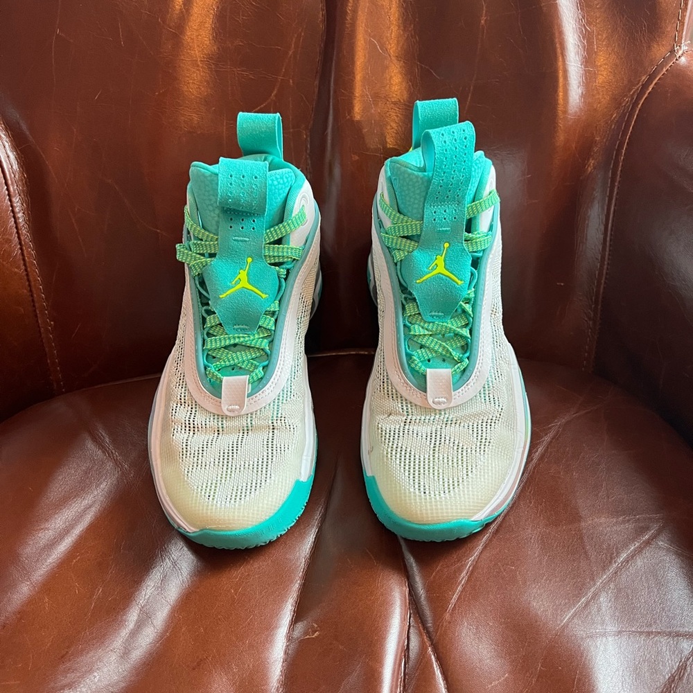 Nike Air Jordan XXXVI Guo GS [DM0795-107] Kids Basketball Shoes White/Hyper Jade